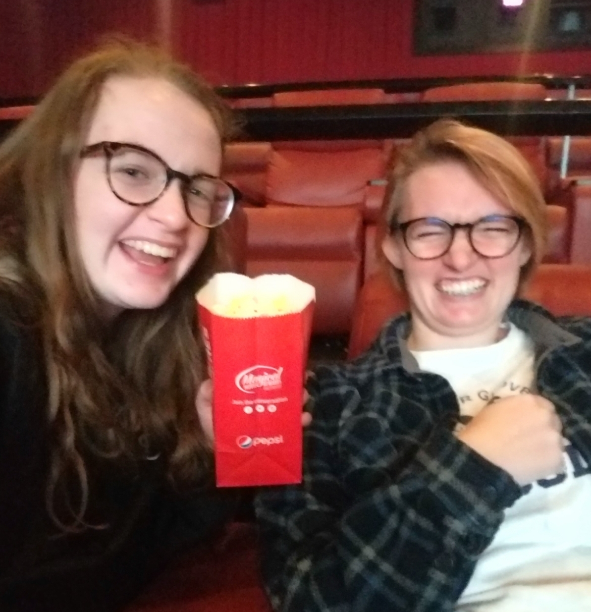 2019-11-28 Jane and Cate catching Frozen 2.jpg